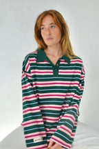 Filipa Polo Green and Pink