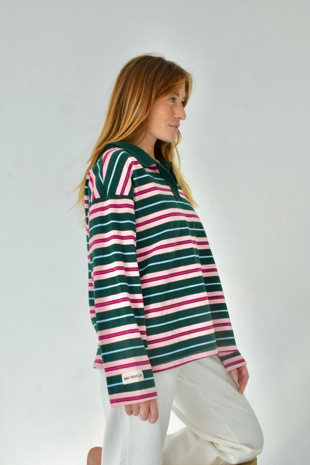 Filipa Polo Green and Pink