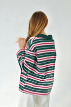 Filipa Polo Green and Pink