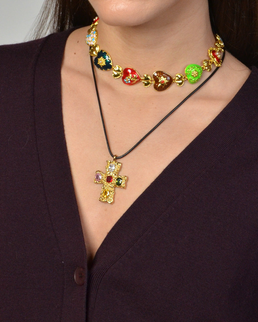 Collier Croix Précieuse