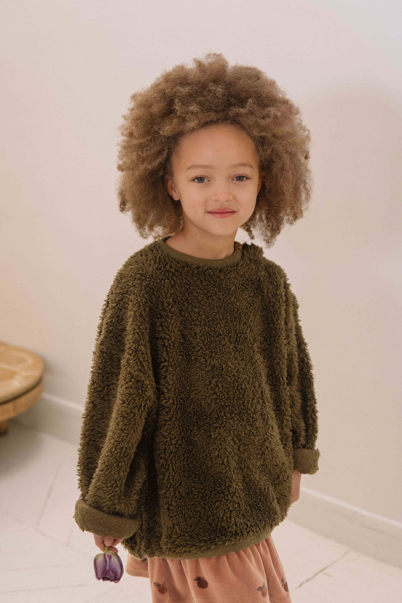 Falda Samba Terciopelo Rosa Manzana