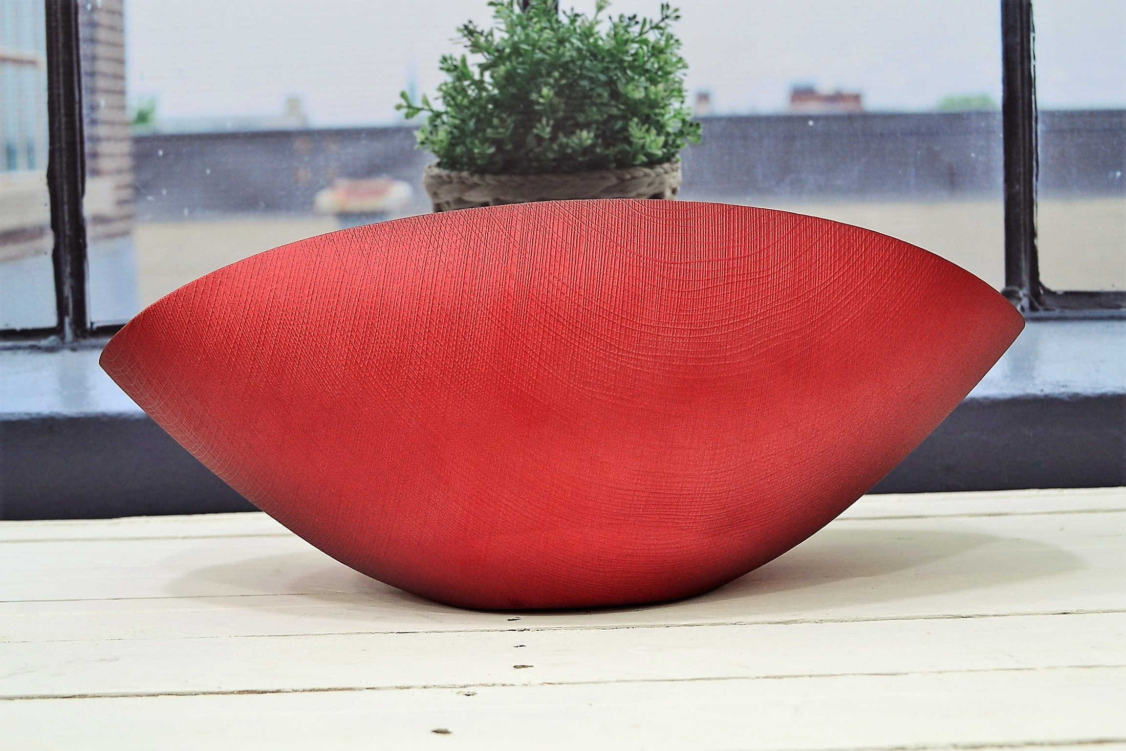 Burano - Centre De Table - 38x11 Cm - Rouge Vif