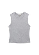 Top Kurt High-Neck Tank - Grey