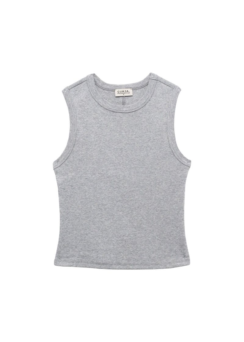 Top Kurt High-Neck Tank - Grey