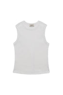 Top Kurt High-Neck Tank - White