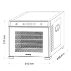 Déshydrateur Alimentaire - Noir/Inox