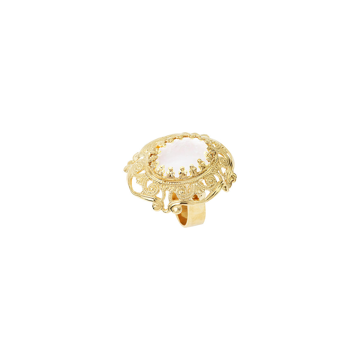 Anillo Gm Dubarry Nácar Blanco