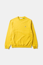 Sudadera Lisa Parche Pato Mostaza