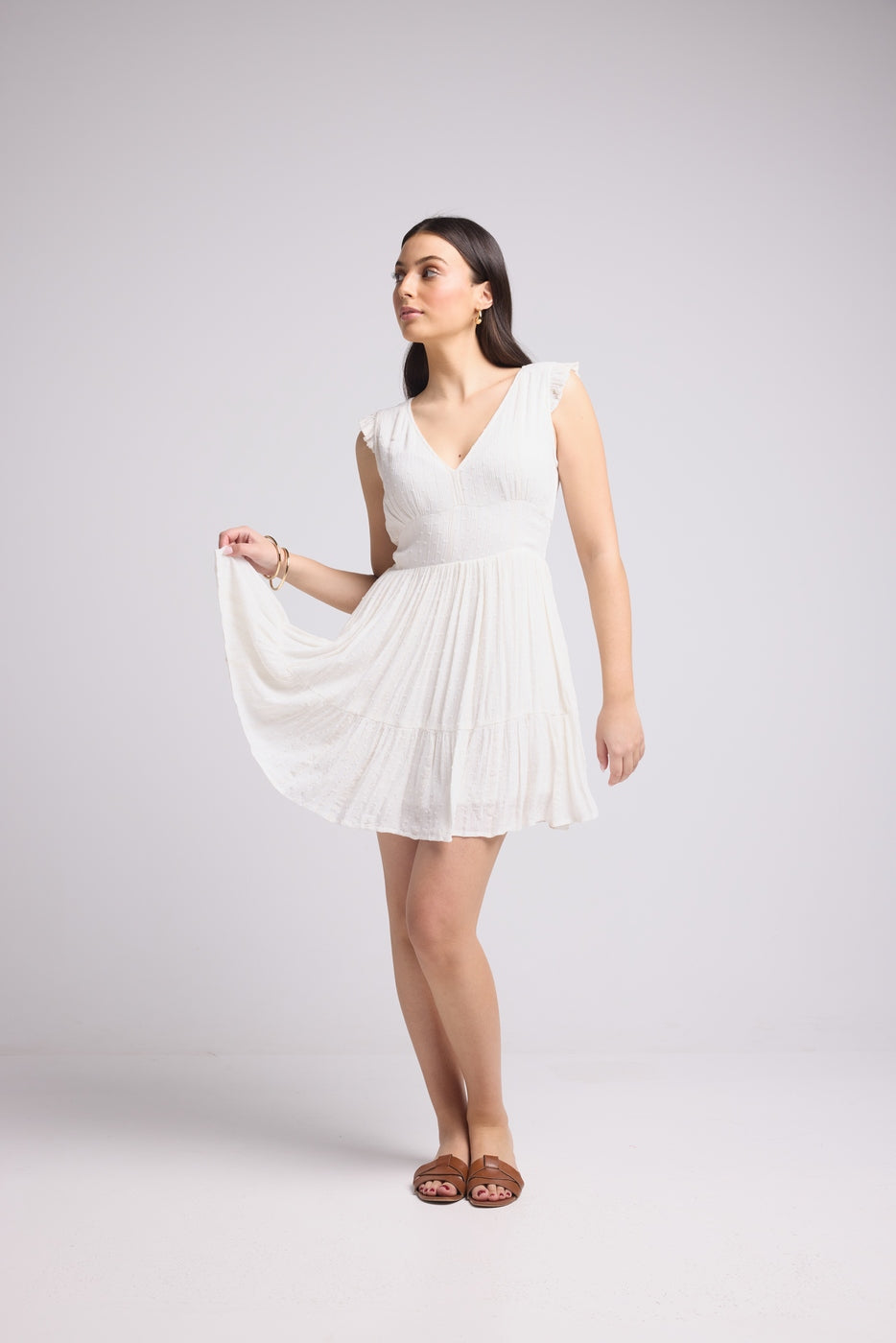 Robe Courte - Dusty - Blanc