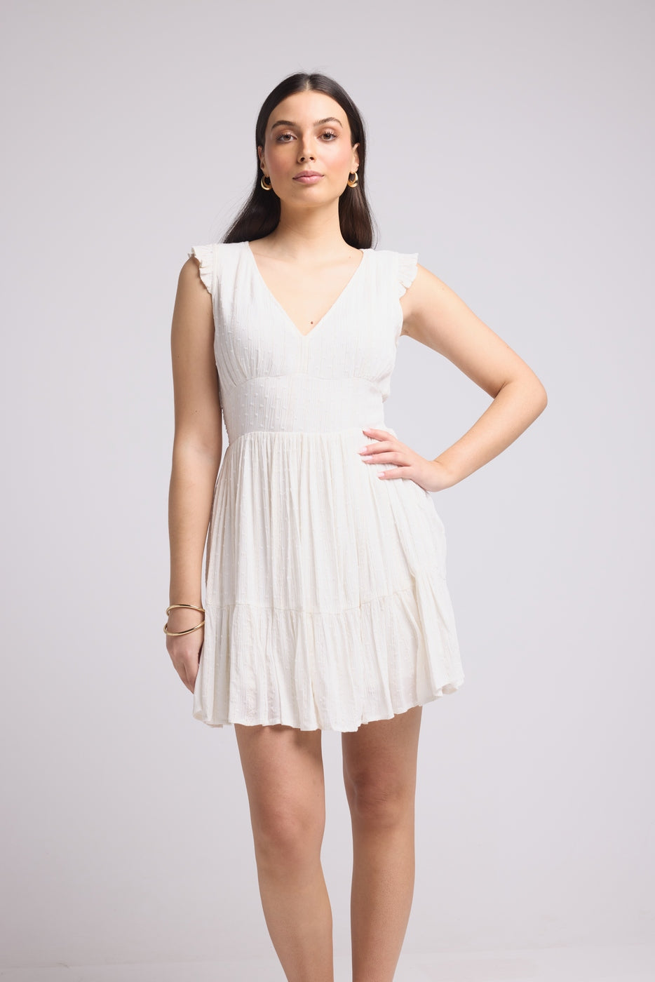 Robe Courte - Dusty - Blanc
