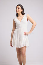 Robe Courte - Dusty - Blanc