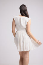 Robe Courte - Dusty - Blanc