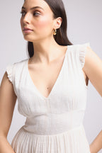 Robe Courte - Dusty - Blanc