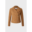Maud Leather Jacket - Caramel