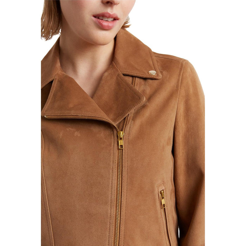 Maud Leather Jacket - Caramel