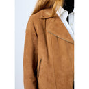 Maud Leather Jacket - Caramel