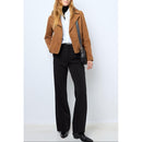 Maud Leather Jacket - Caramel