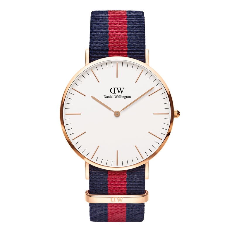 Classic Oxford White Rose Gold Watch