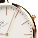 Classic Oxford White Rose Gold Watch