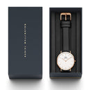 Classic Sheffield White Rose Gold Watch