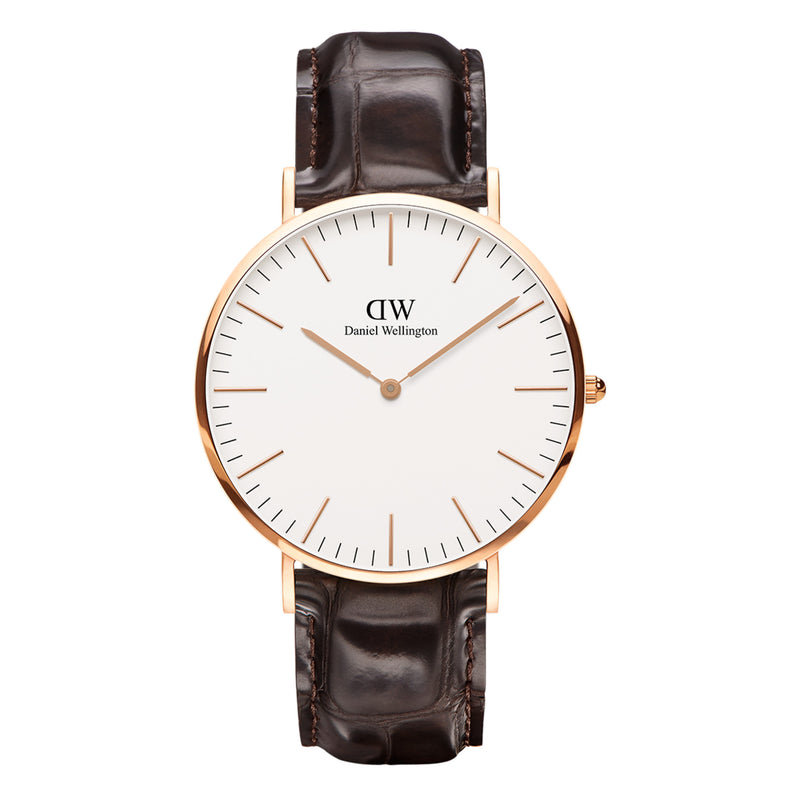 Reloj clásico York oro rosa blanco