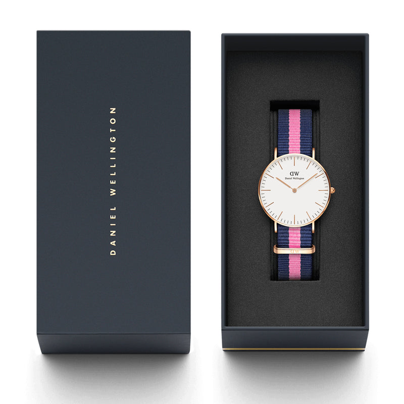 Reloj Winchester clásico en oro rosa y blanco