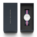 Reloj clásico Winchester blanco