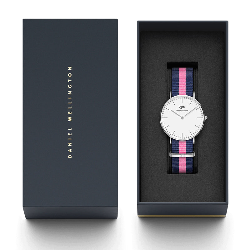 Reloj clásico Winchester blanco