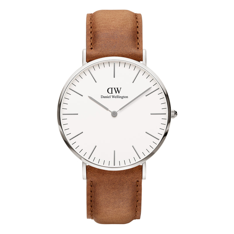 Reloj clásico Durham blanco