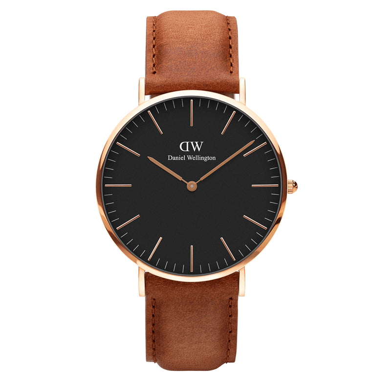 Montre Classic Durham Rose Gold Black