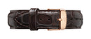 Classic York Black Rose Gold Watch