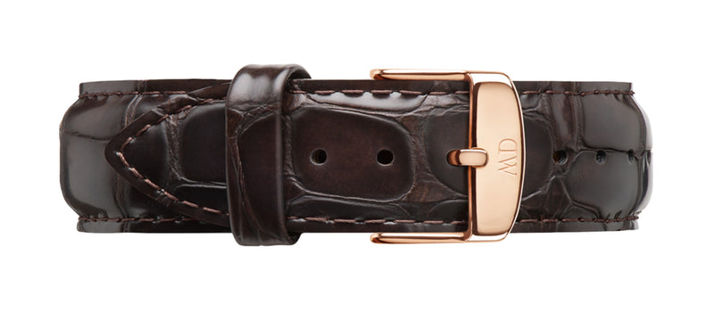 Classic York Black Rose Gold Watch
