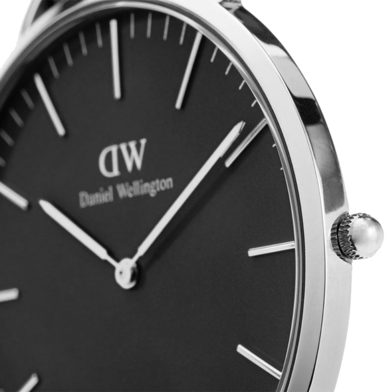 Reloj clásico Durham negro