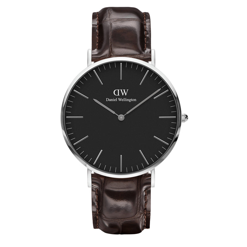 Reloj clásico York negro