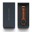 Reloj Petite Durham negro dorado rosa
