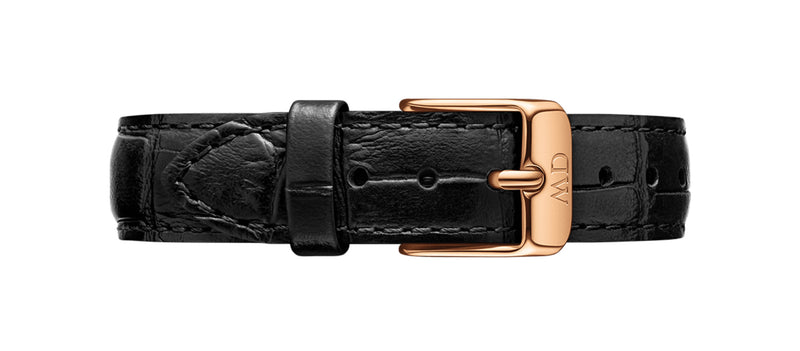 Reloj Petite Reading en oro rosa negro