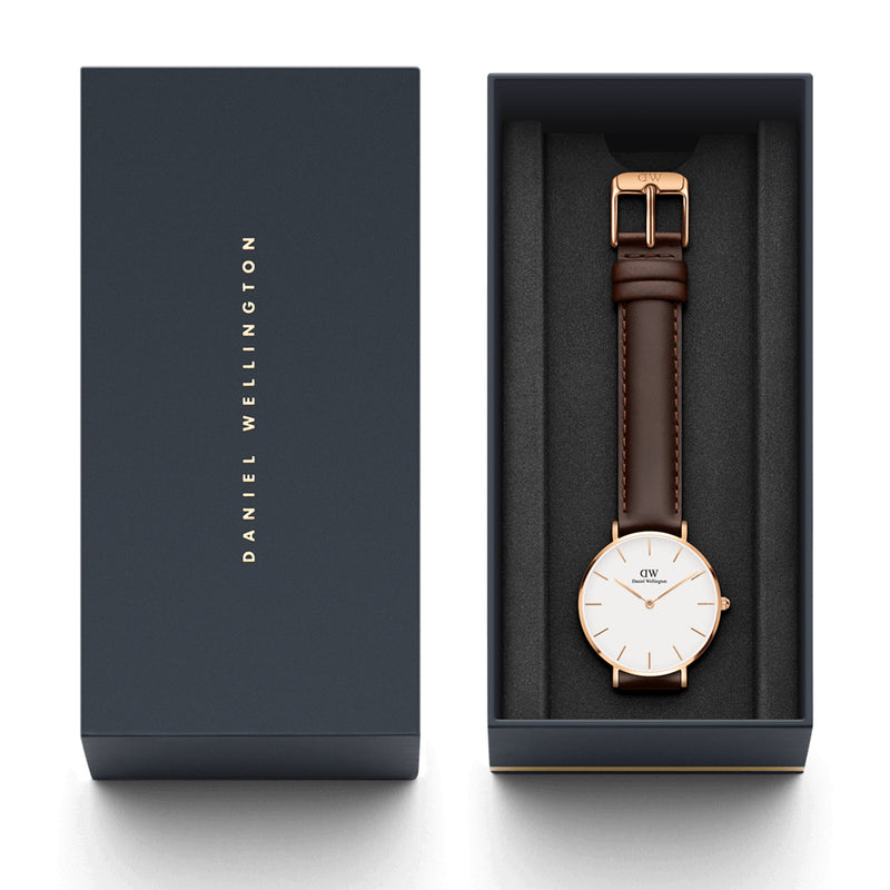 Montre Petite Bristol Rose Gold White
