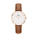 Reloj Petite Durham de oro rosa blanco