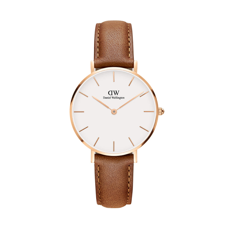 Reloj Petite Durham de oro rosa blanco