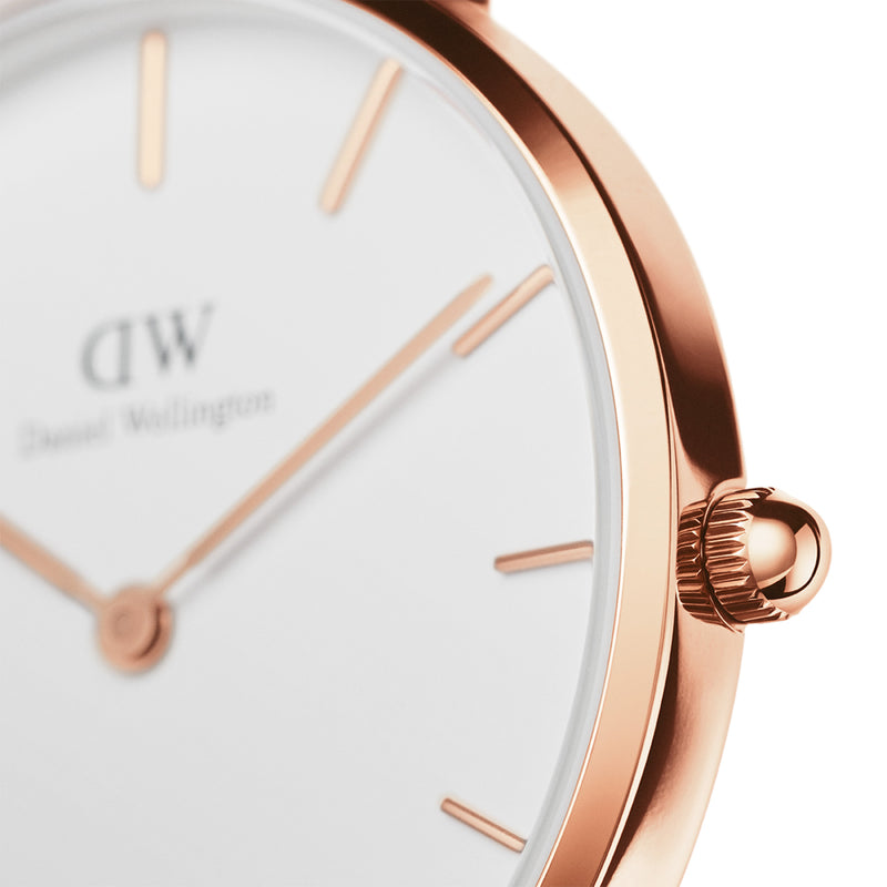 Petite St Mawes White Rose Gold Watch