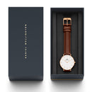 Petite St Mawes White Rose Gold Watch