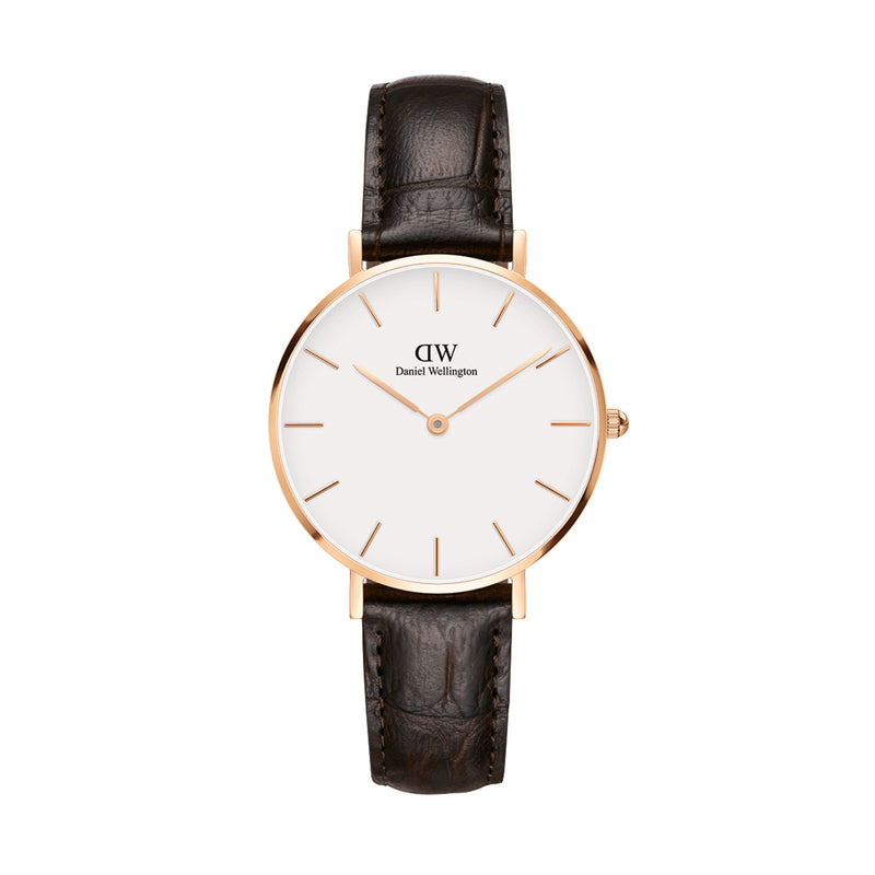 Montre Petite York Rose Gold White