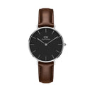 Petite Bristol Black Silver Watch
