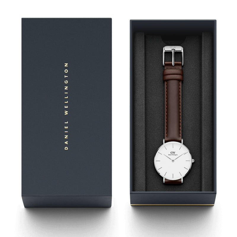Reloj pequeño Bristol blanco
