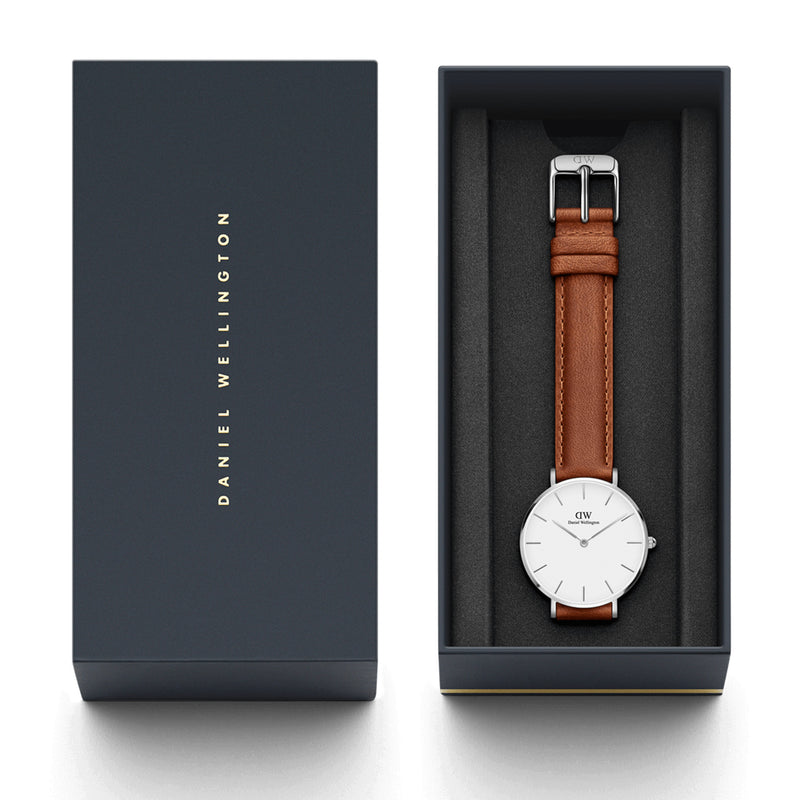 Reloj pequeño Durham blanco
