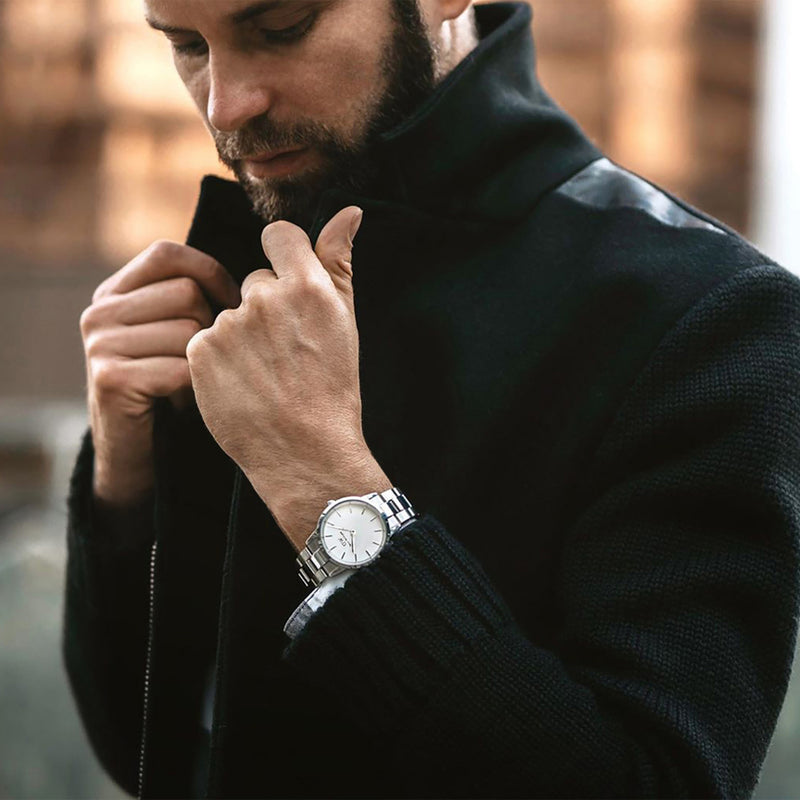 Iconic Link White Silver Watch