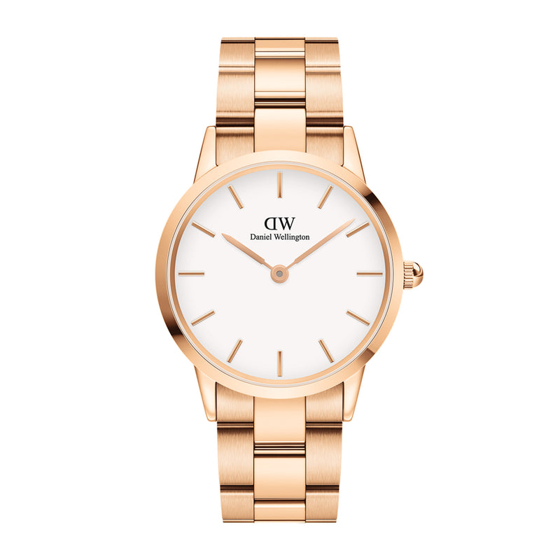 Iconic Link White Rose Gold Watch