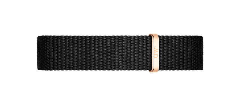 Petite Cornwall Black Rose Gold Watch