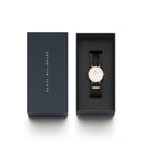 Reloj blanco y dorado rosa Petite Cornwall