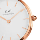Reloj blanco y dorado rosa Petite Cornwall